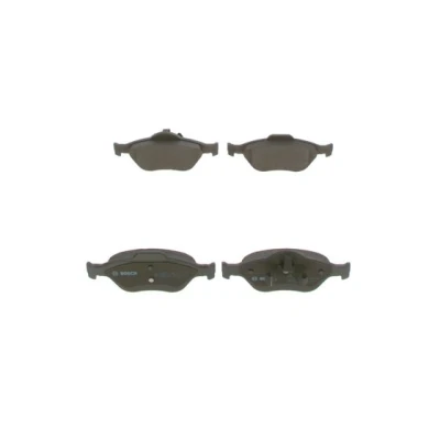 Abbildung von BOSCH 0 986 424 558 Bremsbelagsatz Low Metallic mit Montageanleitung, Anti Quietsch Blech, Kolbenclip FORD: FIESTA 4, 5