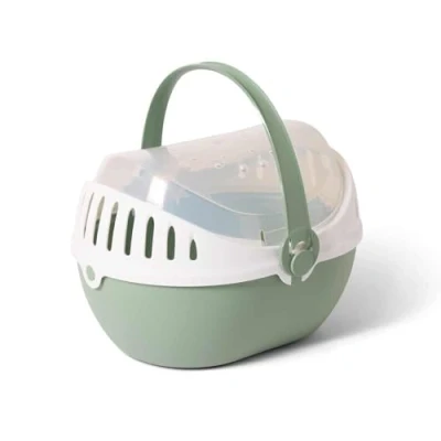 Abbildung von Nobby Transportbox ELMO, Nager, mittel, botanikgrün, 30,5 x 24,5 20,5 cm