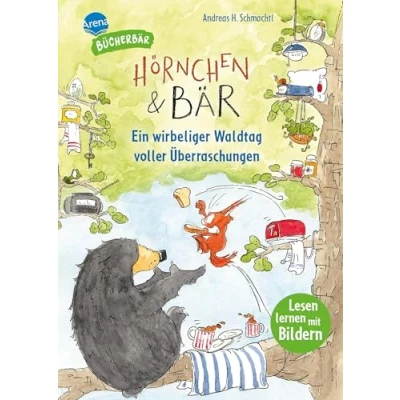 Abbildung von Hörnchen &amp; Bär. Ein wirbeliger Waldtag voller Überraschungen: Der Bücherbär: Vorschule. Lesen Mit Bildern zum Vor und Mitlesen. Bilder ersetzen ... 1. Klasse. Silbentrennung)