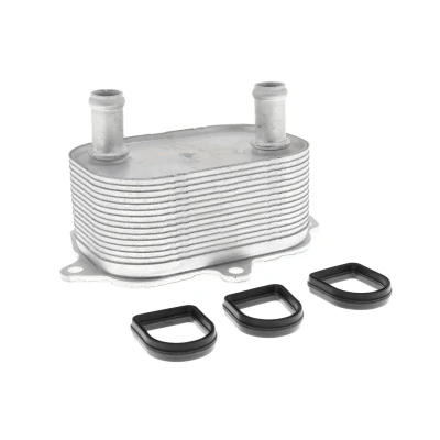 Abbildung von VEMO V15 60 6091 Ölkühler mit Dichtung ohne Filter AUDI: A6 C7 Avant, A4 B9 Limousine