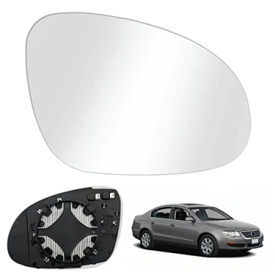 Abbildung von Spiegelglas Ersatz für VW PASSAT B6 2007 2011, GOLF MK5 2003 2008, Außenspiegel Glas Asphärisch Verstellbar Geeignet JETTA 5 2006 Umkehrlinse Rückfahrglas Spiegel (Rechts)
