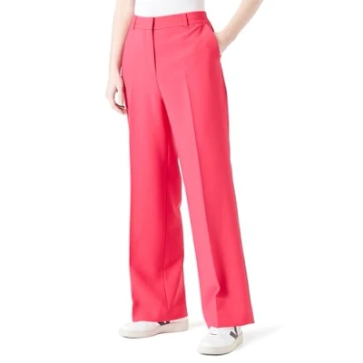 Abbildung von s.Oliver Black Label MIT WIDE LEG Stoffhose, Damen, Größe: 34x32, Pink