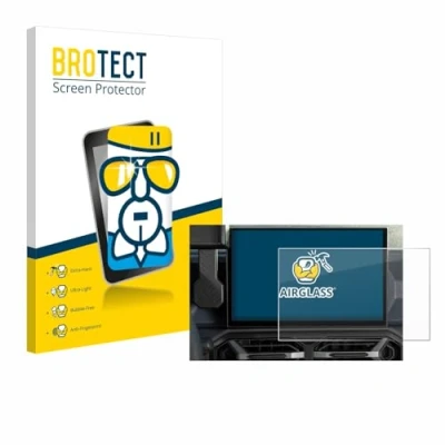 Abbildung von BROTECT Schutzglas für Dacia Duster Infotainment System (2024) Schutzfolie Panzer Folie Glas [Extrem Kratzfest 9H, Anti Fingerprint,