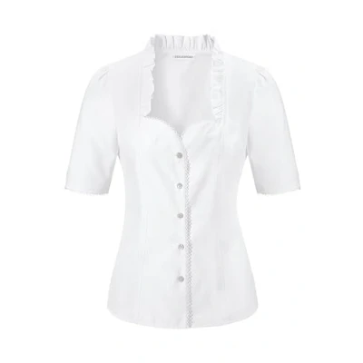 Abbildung von Stockerpoint Damen Clarissa Trachtenbluse, Weiss, 42