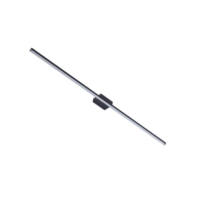 Abbildung von Lucande LED Spiegellampe Kivana, schwarz, Metall, 120cm IP44