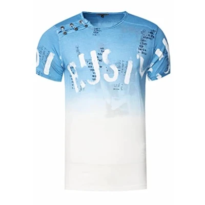 Abbildung von Rusty Neal Tshirt print, Größe: Large, Blau