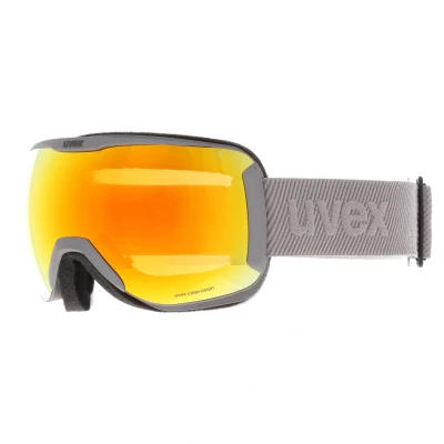 Abbildung von uvex downhill 2100 CV Skibrille für Damen und Herren konstraststeigernd verzerrungs &amp; beschlagfrei rhino/orange orange one size