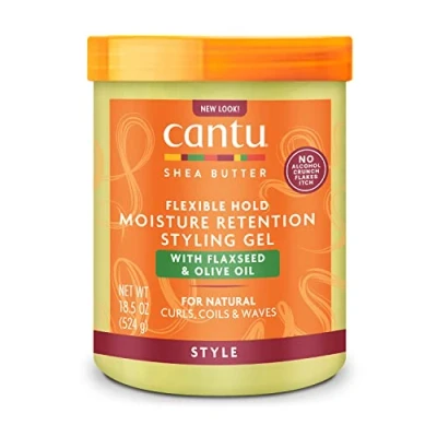 Abbildung von Cantu Feuchtigkeitsspeicherendes Styling Gel mit Leinsamen und Olivenöl, 524 g