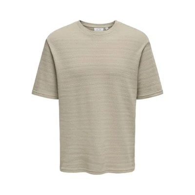 Abbildung von ONLY &amp; SONS Herren ONSGIVO REG 12 SS Crew Knit NOOS T Shirt, String, Medium
