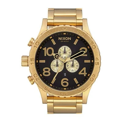 Abbildung von Nixon Herren Chronograph Quarz Uhr mit Edelstahl Armband A083 632 00