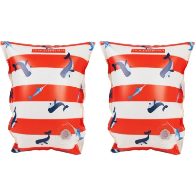 Abbildung von Swim Essentials Schwimmflügel 0 2 Jahre Wal Gestreift 14 x 6 17 cm