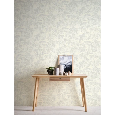 Abbildung von A.S. Création Vliestapete &quot;Casual Living florale Tapete Mustertapete Blätter Blattmuster&quot;, matt, Blättertapete für Schlafzimmer Küche Wohnzimmer Floral