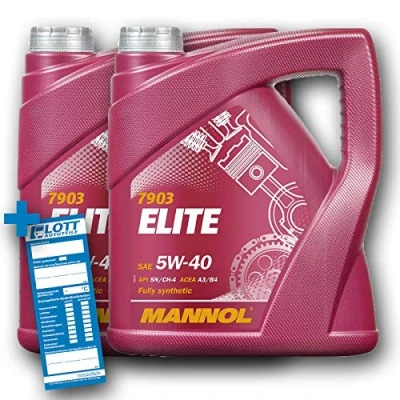 Abbildung von MANNOL 2X 4L Motoröl Elite 5W 40 API SN/CF Motorenöl