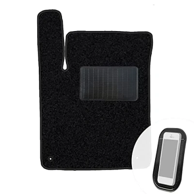 Abbildung von moto MOLTICO Fahrer Fußmatte Auto Velours Fahrerseite Autoteppiche Schwarz Fahrermatte 1 teilig passend für Citroen C3 II DS3 2009 2016