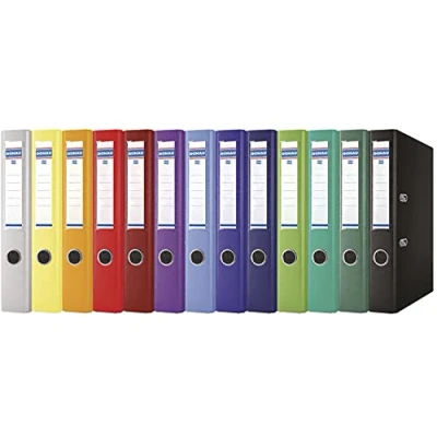 Abbildung von DONAU 3955001PL 06 Premium Ordner A4/50 mm Grün Kunststoffbezug PP/Papier Schlitzordner, Büroordner, Aktenordner Metall Kantenschutz Metallgefasstes Griffloch Hebelmechanik Einsteckrückenschild