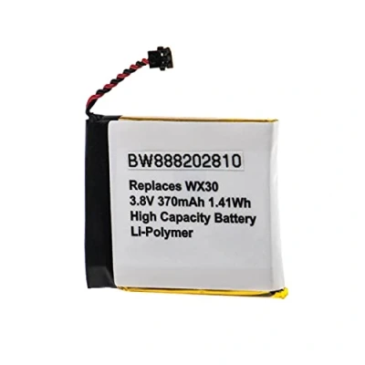 Abbildung von vhbw Akku Ersatz für Motorola SNN5950A, SNN5951A, WX30 Smartwatch Uhr Fitnessarmband (370mAh, 3,8V, Li Polymer)