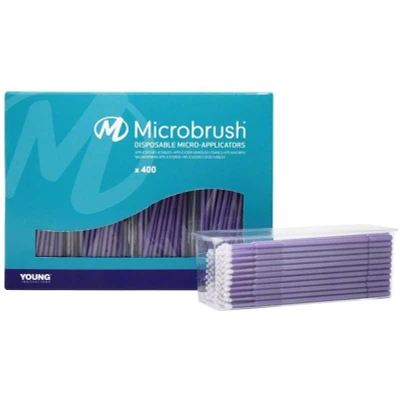 Abbildung von Microbrush Plus Applikatoren 400er regular violett 400