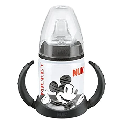Abbildung von NUK First Choice+ Sippy Cup, Leak Proof Design with Soft Silicone Spout, 6 18 Months, 150ml, Disney Mickey Mouse, 1 Count