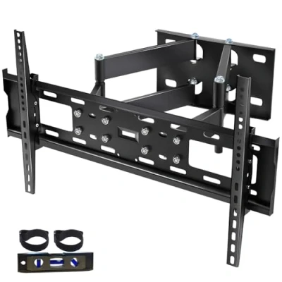 Abbildung von TV Wandhalterung für 32 75 Zoll (81 189cm) Bildschirme bis zu 55kg Max VESA 600x400mm, LCD, LED Fernseher Neigbar, Universal Halterung (Schwenkbar Neigbar 70 Zoll)