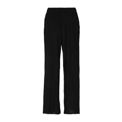 Abbildung von QS Damen 2147727 Hose mit Plisseefalten, Black 9999, 34