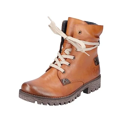 Abbildung von Rieker Eagleambor Schnürstiefelette, Damen, Größe: 39, Cayenne/chestnut Schuhe
