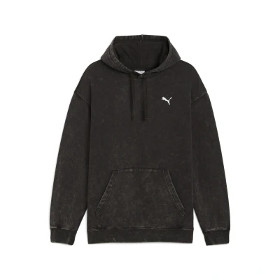 Abbildung von Puma Essentials Elevated Relaxed WASH Kapuzenpullover, Herren, Größe: Large, Black