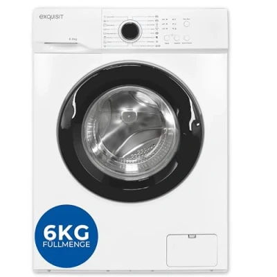 Abbildung von exquisit Waschmaschine WA56110 020A weiss, 6 kg, 1000 U/min, 16 Programme, Eco, 6kg Kapazität