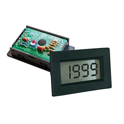 Abbildung von PeakTech Digital Einbau Voltmeter / Amperemeter 2000 Counts, 1 Stück, LDP 135, Schwarz, Grün