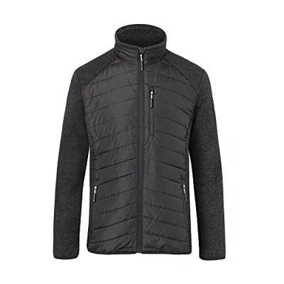 Abbildung von KÜBLER Workwear Weather Hybridjacke schwarz, Größe L, Unisex aus Mischgewebe, Funktionelle
