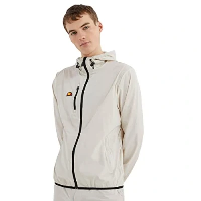 Abbildung von Ellesse Herren Losali Brusttasche Kapuze Full Zip Golfjacke Stone L