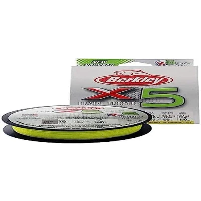 Abbildung von Berkley X5 Braid Flame Green 150m 0,20mm 20,6kg Geflochtene Schnur