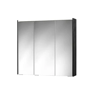 Abbildung von Sieper Spiegelschrank KHX mit LED Beleuchtung 80 cm breit, Badezimmer aus MDF Holzdekor Dunkel