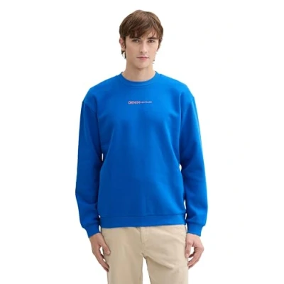 Abbildung von TOM TAILOR Denim Herren Crewneck Sweatshirt mit Logo Print