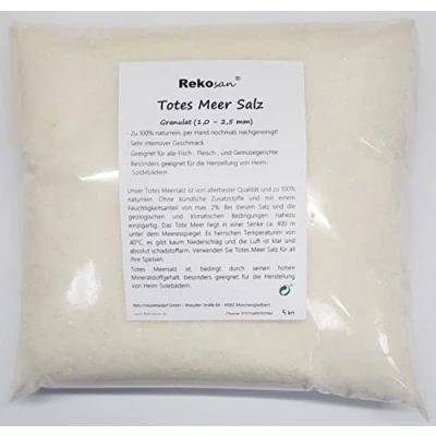Abbildung von Rekosan ® Totes Meersalz Granulat 5 kg 1,0 2,5 mm aus Jordanien (Speisesalz/Badesalz)
