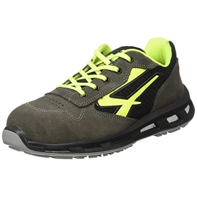 Abbildung von U Power Red Lion® Yellow, Sicherheitsschuhe aus Leder, leichte, durchtrittsichere Unisex Turnschuhe, Bastsohle, Infinergy Einsatz, mit Aluminium Zehenkappen Yellow 39