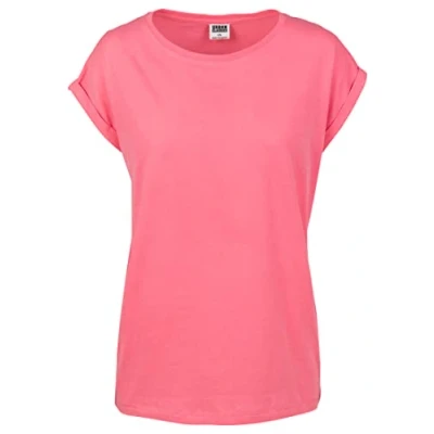 Abbildung von Urban Classics Curvy Ladies Extended Shoulder TEE Tshirt basic, Damen, Größe: 5XL, Pinkgrapefruit