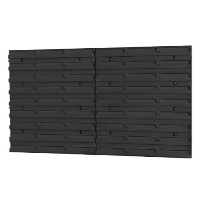 Abbildung von Patrol 2 Stück Wandplatten Wandregal Lochplatte Stapelboxen Lagerregal Regalsystem Werkstattwand