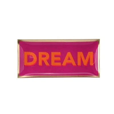 Abbildung von Giftcompany Schmuckkassette Glasteller Love Plates Dream Neon Lila (10x21cm)