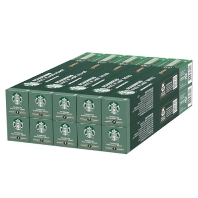 Abbildung von STARBUCKS Pike Place Roast by Nespresso, Mittlere Röstung, Kaffeekapseln 10 x (100 Kapseln)