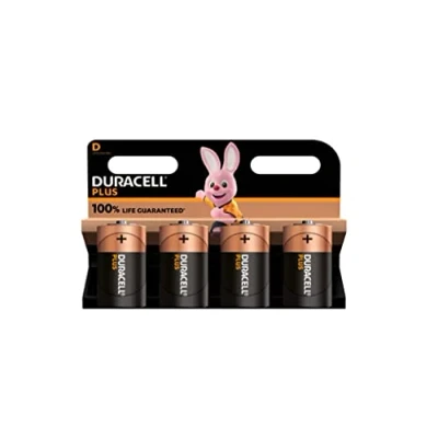 Abbildung von 4 x Duracell D plus (1 Blister mit Batterien) Batterien (LR20/MN1300 Taschenlampe/Einzel)
