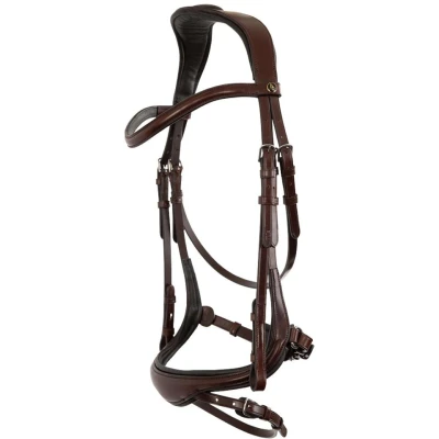 Abbildung von BR Bridle Longrid Netzkabel anatomisch Cob Oak / Zilver