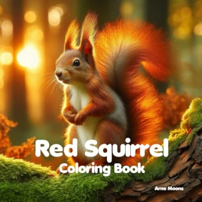 Abbildung von Red Squirrel coloring Book: Perfect for both children and adults who love these cute lively animals: With 50 beautiful pages