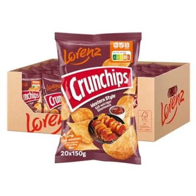 Abbildung von Lorenz Snack World Crunchips Western Style, 20er Pack (20 x 150 g)