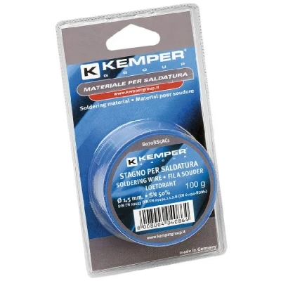 Abbildung von Kemper B070BS5AC1 Neutraler Lötdraht, 50%, Blister, Durchmesser: 1,5 mm, 100 g