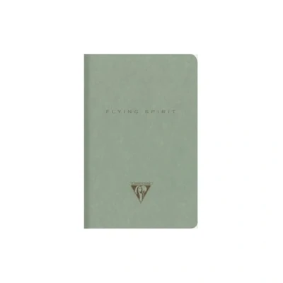 Abbildung von Clairefontaine 107596C Flying Spirit Green Notizbuch, Textilnähte, 9 x 14 cm, 96 Seiten, liniert, verschiedene Motive, elfenbeinfarbenes Papier, 90 g