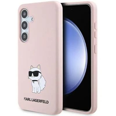Abbildung von CG Mobile Karl Lagerfeld KLHCS24MSNCHBCP Hülle für S24+ S926 hardcase Rosa Silicone Choupette
