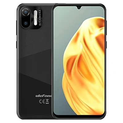 Abbildung von Ulefone 3G Smartphone ohne Vertrag, Note 6, 8,5mm Ultra Dünn DUAL SIM Handy, 6,1&#039;&#039; HD+ Bildschirm, 3 Karten Slot Design, Android 11 Go, 1GB + 32GB, 2MP+5MP Kamera, Gesichts Entsperrung GPS Schwarz