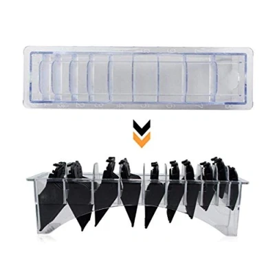 Abbildung von Clipper Holder, Limit Comb Aufbewahrungsbox Hair Positioning Caliper Organizer Case, Guard Box für Guide Aufsatz(02)