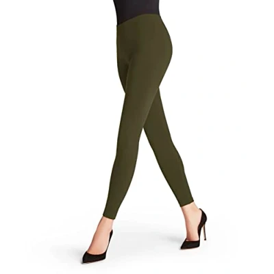 Abbildung von FALKE Damen Leggings Seamless Fein blickdicht einfarbig 1 Stück, Grün (Artichoke 7436), L