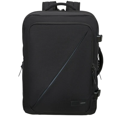 Abbildung von American Tourister Take2Cabin Erweiterbarer Reiserucksack 17.3 Zoll, 55 cm, 42.5/48.5 L, Schwarz (Black)